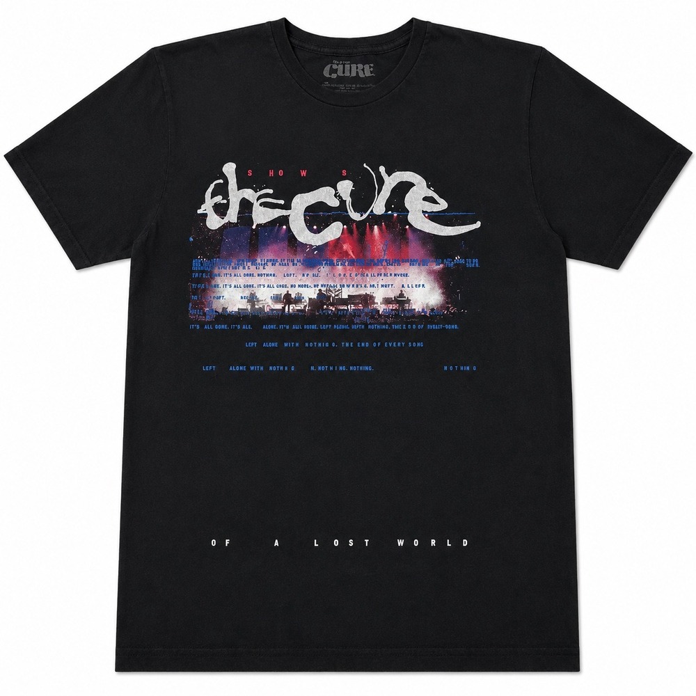 The Cure Songs of a Lost World 2023 North American Tour T-Shirt Black Medium